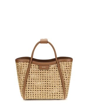 Max Mara Marine Tote Bag - Metallic