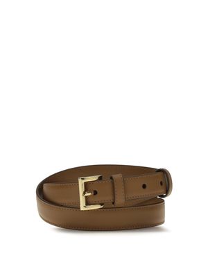Prada Leather Belt Calfskin - Brown