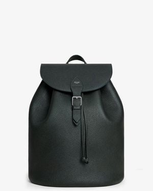 Celine Folco Leather Backpack - Black
