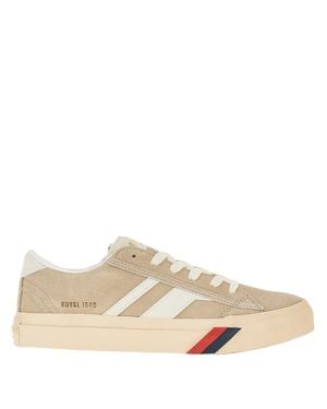 Pro Keds 'Royal Classic' Suede Leather Trainers - Natural