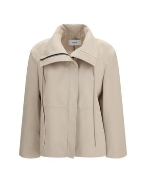 Lardini High-Neck Jacket - Natural