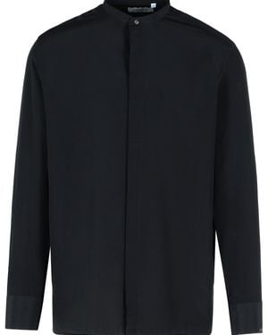 Laneus Silk Shirt - Blue