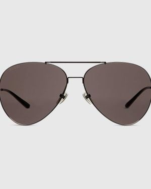 Gucci "Pilot" Sunglasses - Brown
