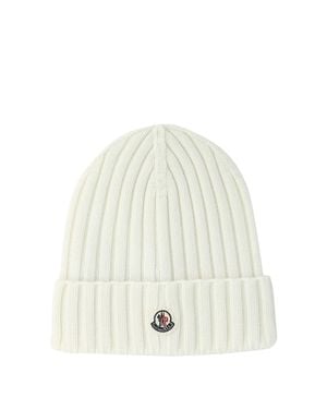 Moncler Wool Beanie - White