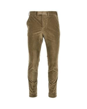 PT Torino 'Master Fit' Corduroy Trousers - Green