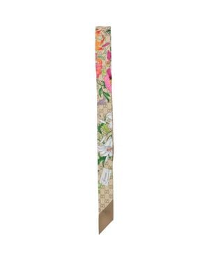 Gucci Silk Foulard - White