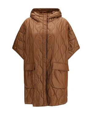 Woolrich Quilted Urban Light Nylon Cape Bison - Brown