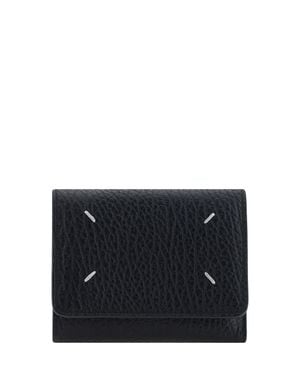 Margiela Grained Leather Wallet - Black