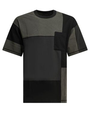 Comme des Garçons Patchwork Crewneck T-Shirt - Black