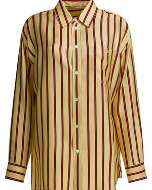 Celine Silk Shirt - Brown