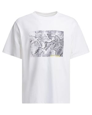 Arc'teryx Kragg Cotton Lithographica T-Shirt - White