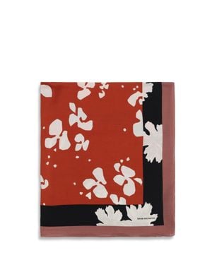 Dries Van Noten Printed Viscose Scarf - Red