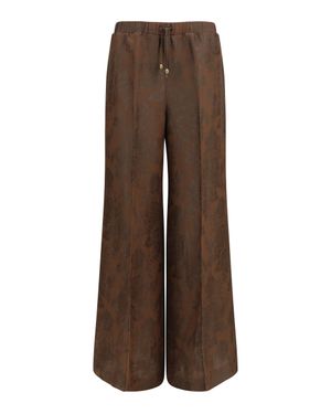 True Royal Trousers Nicole Trousers Linen - Brown