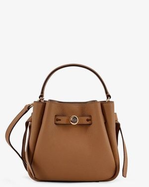 Tory Burch Romy Mini Leather Crossbody Bag - Brown