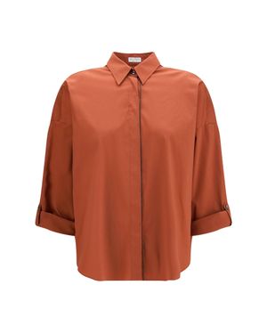 Brunello Cucinelli Shirt Monili - Orange