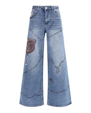 Ella Jeans Palazzo Long - Blue