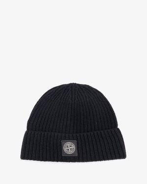 Stone Island Geelong Virgin Wool Hat - Blue