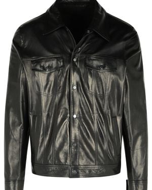 Salvatore Santoro Leather Jacket - Black