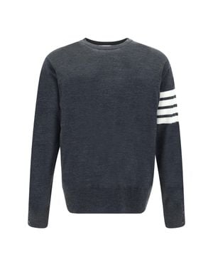 Thom Browne Jumper Virgin Wool - Blue