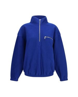 Rier Polar High-Neck Zip Jacket - Blue
