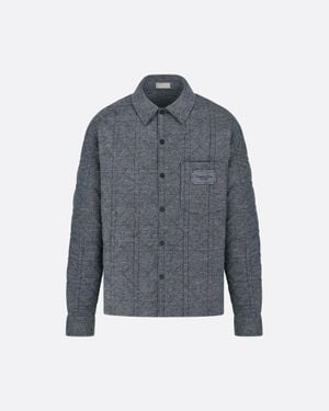Dior Cannage Overshirt Jacket - Blue
