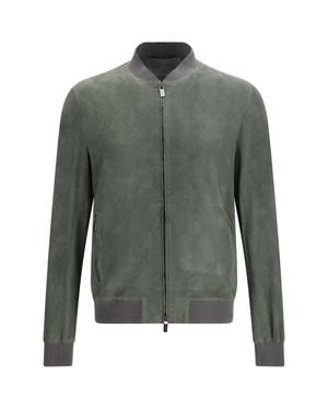 Salvatore Santoro Jacket Suede - Gray