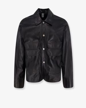 DFOUR® Leather Jacket - Black