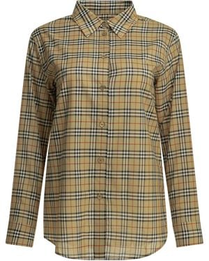 Burberry Emma Check Casual Shirt - Green