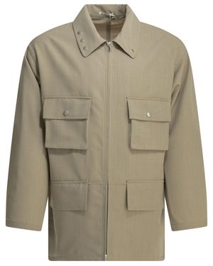 AURALEE Max Overshirt Jacket - Green