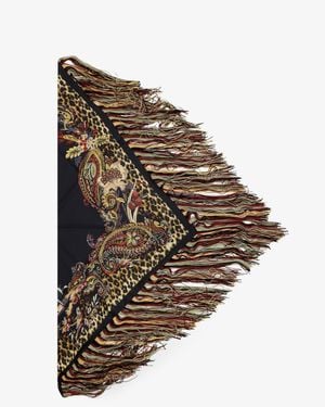 Etro Fringed Silk Shawl - Multicolor