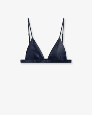 Frankie Shop Nina Satin Bralette - Blue