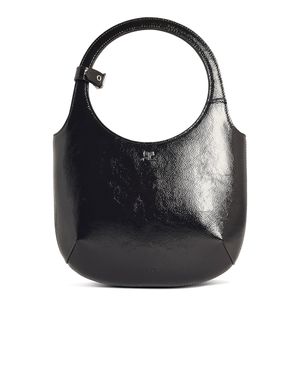 Courreges 'Holy Naplack' Lear Bag - Black