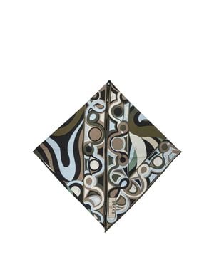 PUCCI "Marmo" Triangle Scarf - Natural