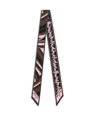 PUCCI Silk Twill Scarf - White