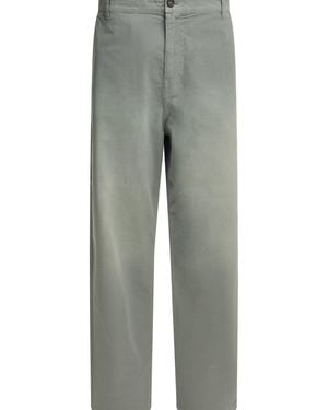 Miu Miu Casual Cotton Twill Trousers - Grey