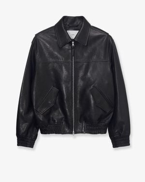 DUNST Refined Leather Jacket - Black