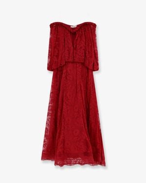 Zimmermann Luna Lace Dress - Red
