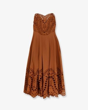 Charo Ruiz Long Dress Marlin - Brown