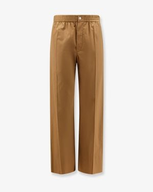 Celine Cotton And Linen Trousers - Natural