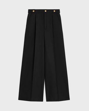 Celine Mohair Wool Pants - Black