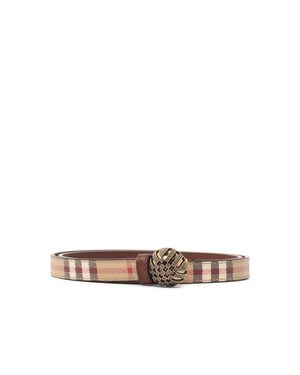 Burberry 'Granulation' Belt - White