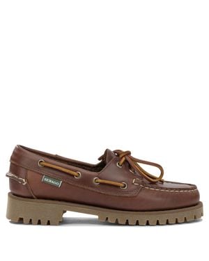 Sebago Ranger Waxy Lace-Up Loafers - Brown
