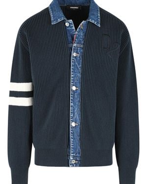 DSquared² Cotton Blend Jumper - Blue