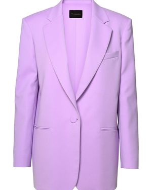 ANDAMANE Lilac Polyester Blazer - Purple