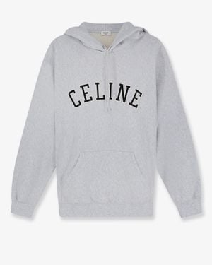 Celine Relaxed Cotton Sweatshirt - Grey