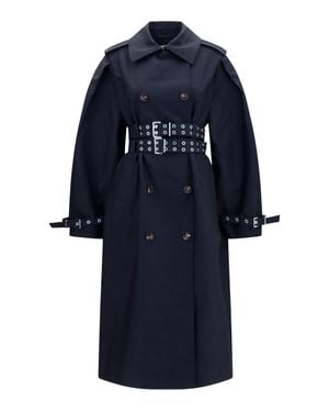 Ganni Trench Coat - Blue
