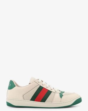 Gucci Screener Sneakers - White