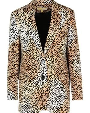 MICHAEL Michael Kors Single-Breasted Two-Button Blazer - Multicolor