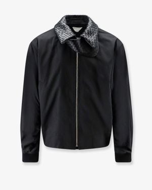 Bottega Veneta Nylon And Cotton Jacket - Black