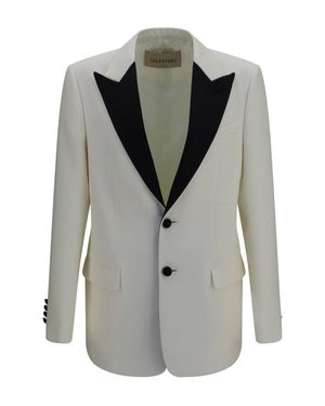 Valentino Two-Tone Wool Jacket - Grey